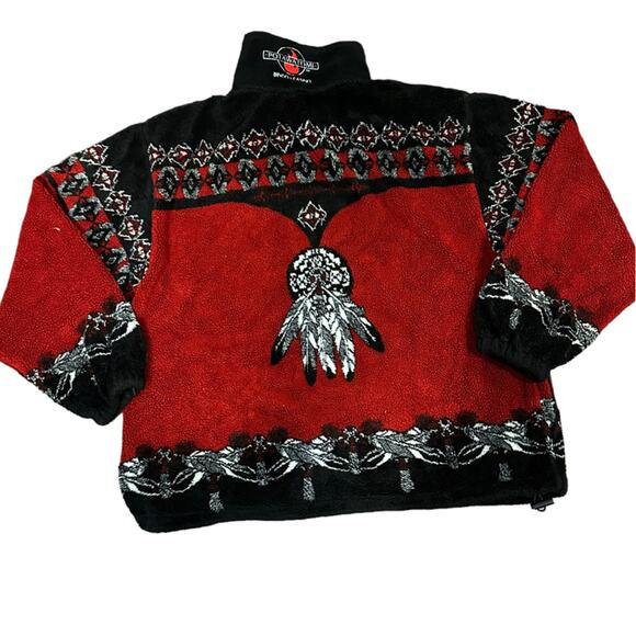 Stylish Red and Black Women's Jacket - Picture 2 of 8